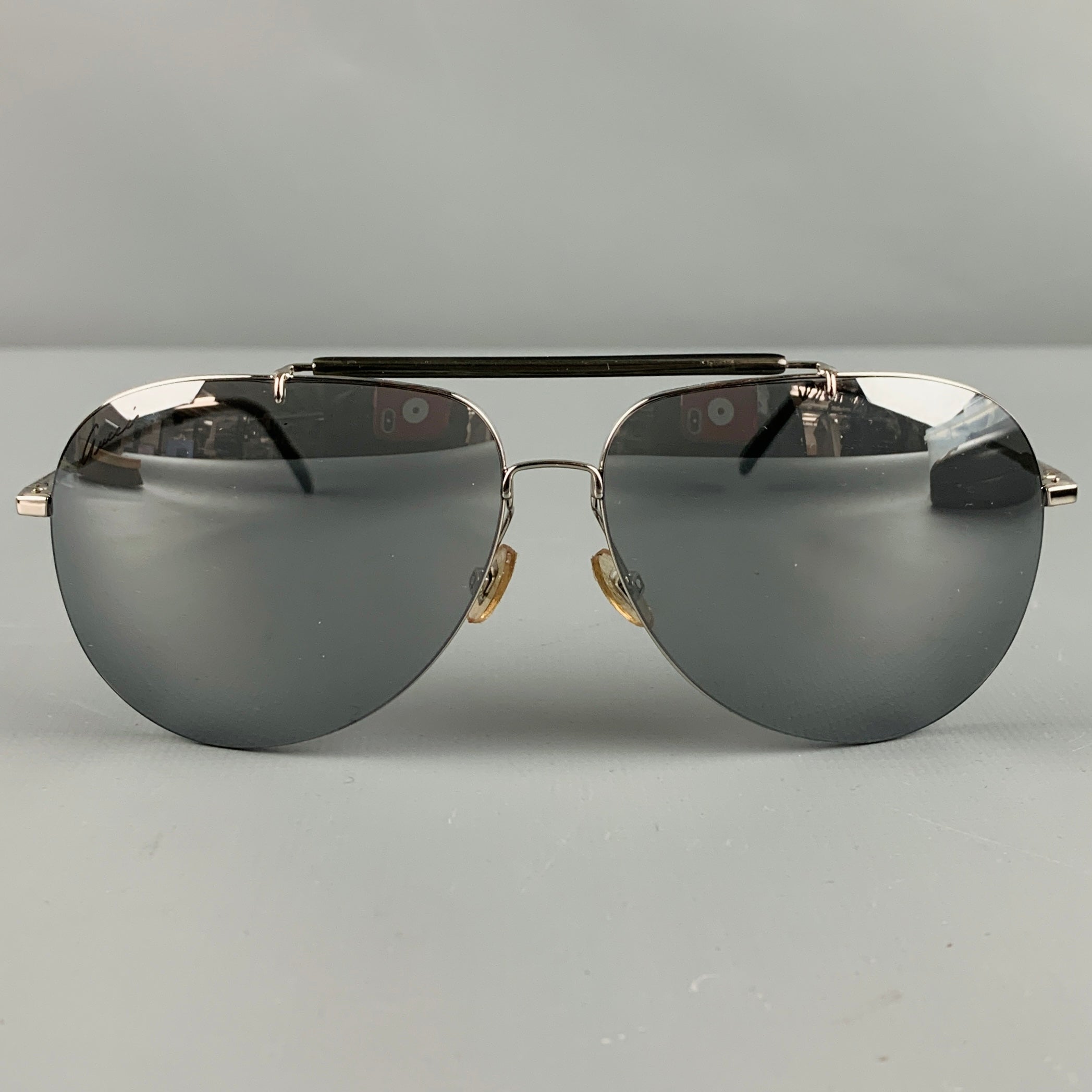 サングラス GUCCI Gucci - GG1853S - 002 silver silver smoke Gucci Gg1853s Silver Female Unspecified Sunglasses | Eyewear