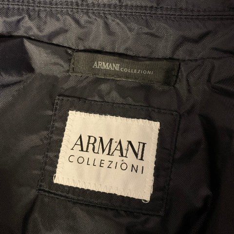 ARMANI COLLEZIONI Size 40 Navy Polyamide Blend Windbreaker Jacket