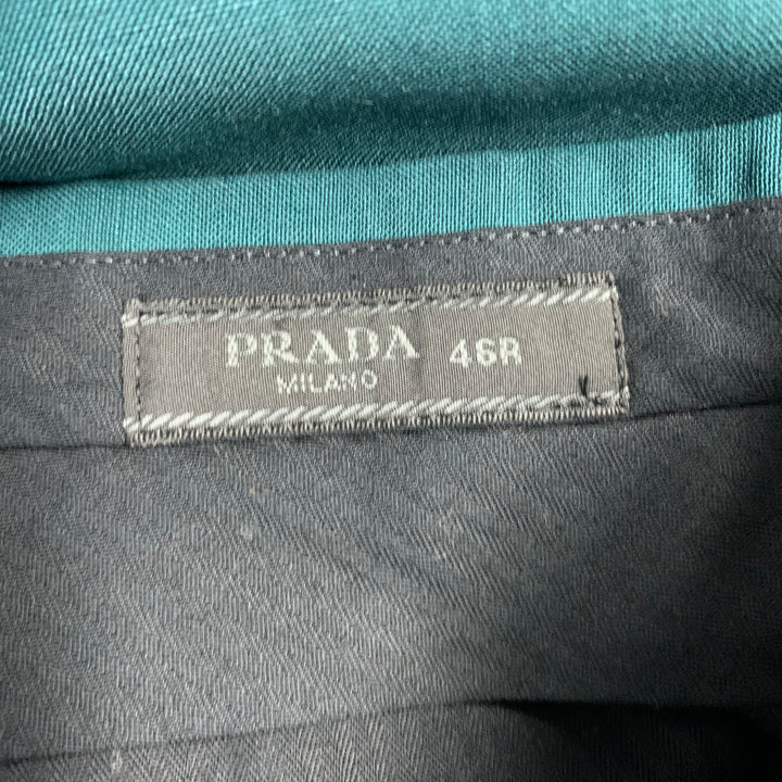 PRADA Size 30 Green Wool Mohair Button Fly Dress Pants