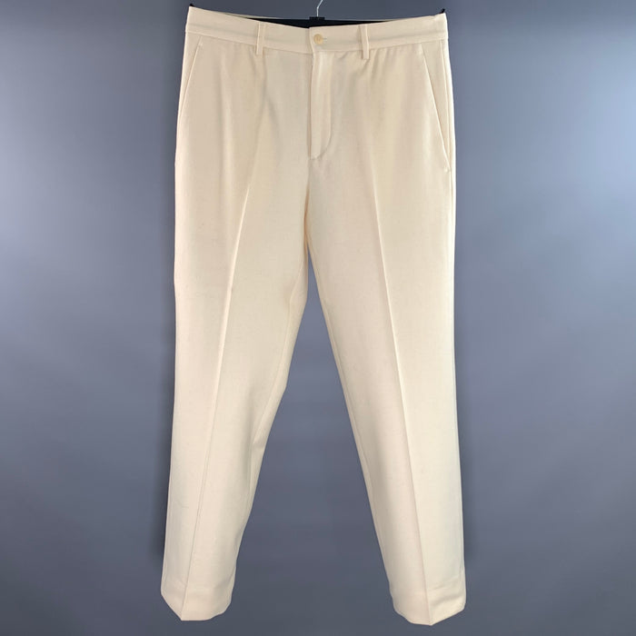 MIU MIU Size 32 Cream Wool Blend Dress Pants