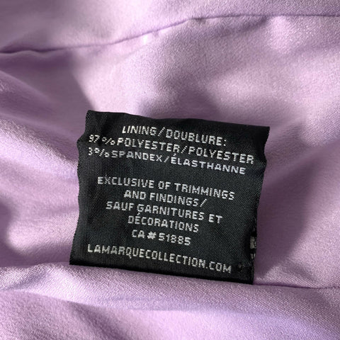 LAMARQUE Size XS Lavender Leather Metallic Biker Jacket
