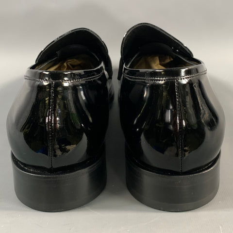 ALLEN EDMONDS Size 10 Black Leather Slip On Loafers