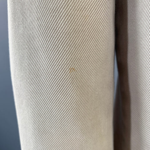 BAGLIOLI Size 42 Tan Cream Cotton Notch Lapel Jacket