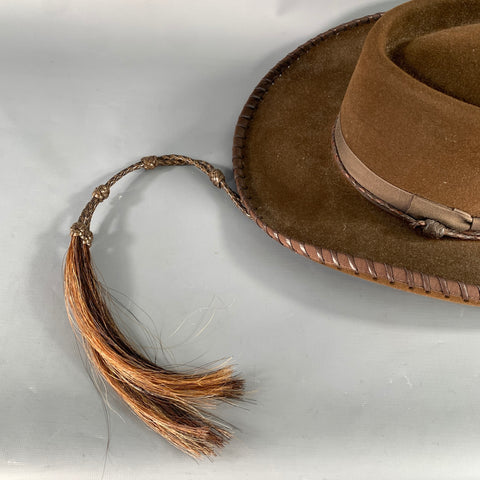 RAND'S Size 7 1/8 Brown Chocolate Beaver Fur Felt Hats