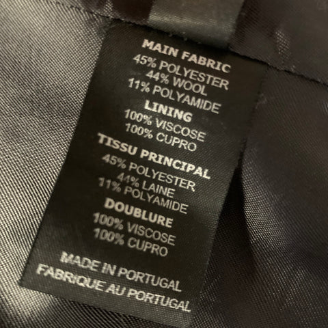 VETEMENTS F/W2017 Size S Grey Blue Polyester & Wool Jacket Blazer