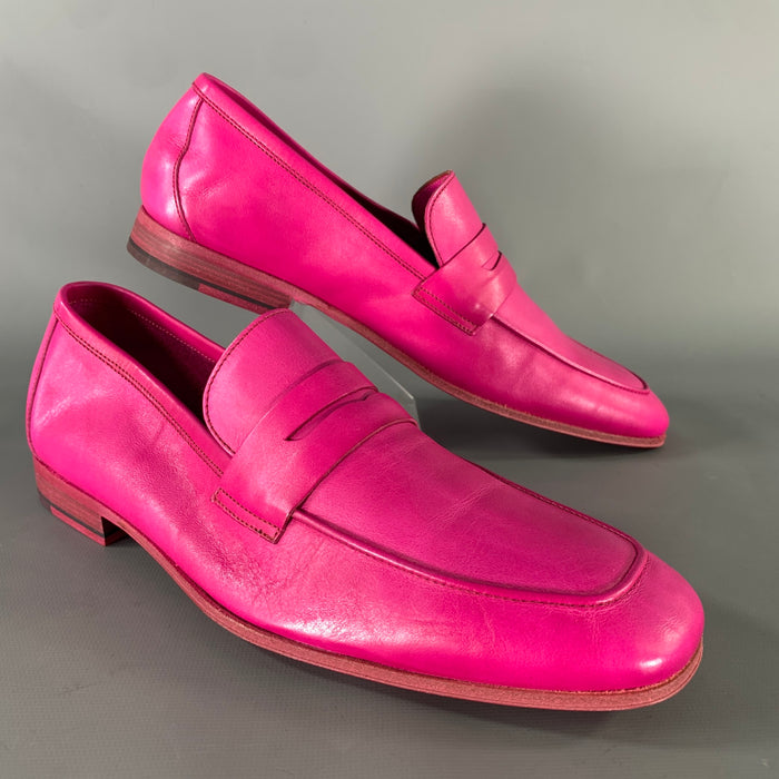 PS by PAUL SMITH Size 7 Pink Leather Slip On Loafers