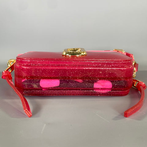 MARC JACOBS Pink Gold Glitter PVC Shoulder Bag