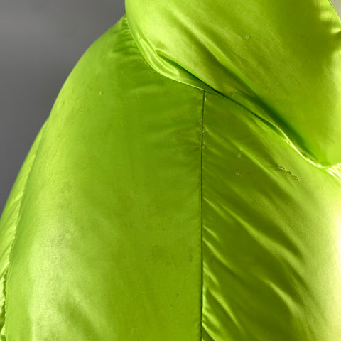 DOUBLET Size M Green White Neon Polyester Puffer Jacket