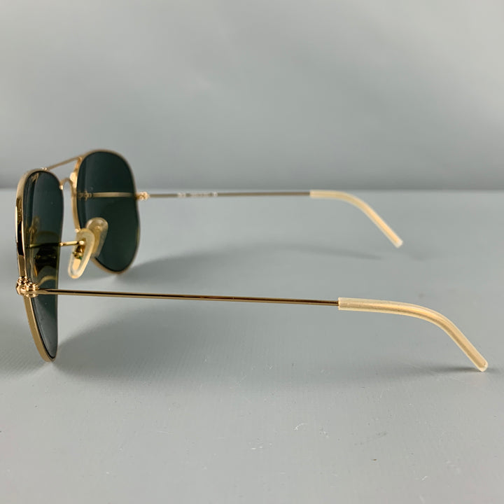 RAY-BAN Gold Metal Sunglasses