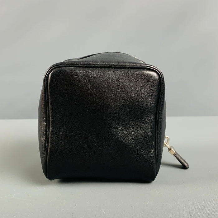 BALLY Black Leather Toiletry Handbag