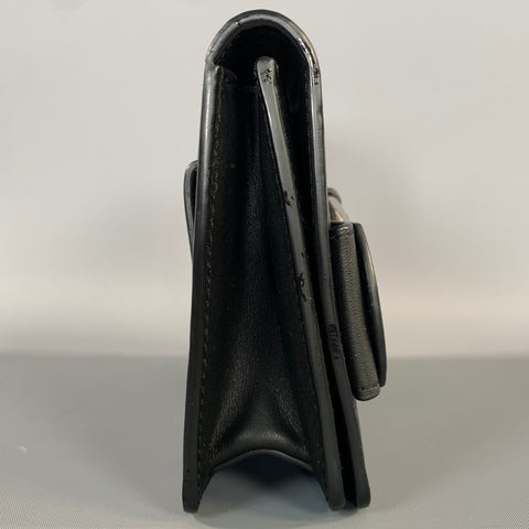 PARISA WANG 2018 Black Silver Leather Belt Bag