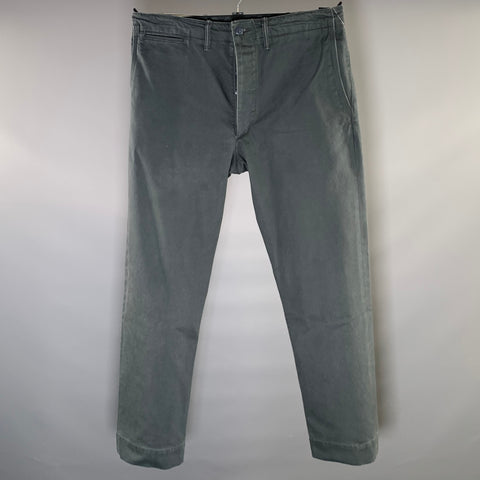 RRL by RALPH LAUREN Size M Grey Cotton Blend Utility Casual Pants