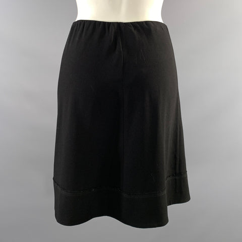 PRADA FW2006 Size S Acetate Blend Wrap Knee Length Skirt