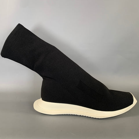 DRKSHDW Size 9 Black White Nylon Pull On Boots