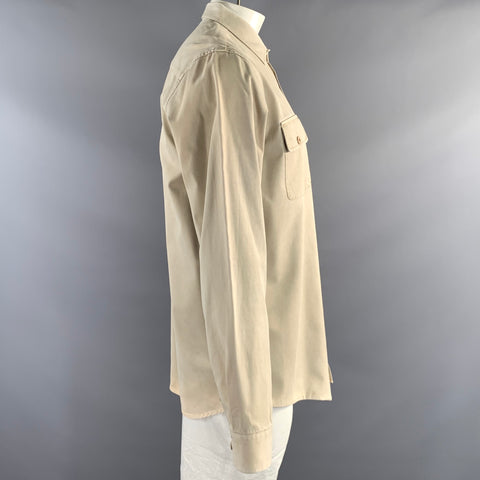 NORSE PROJECTS Size XL Beige Cotton Button Up Long Sleeve Shirt