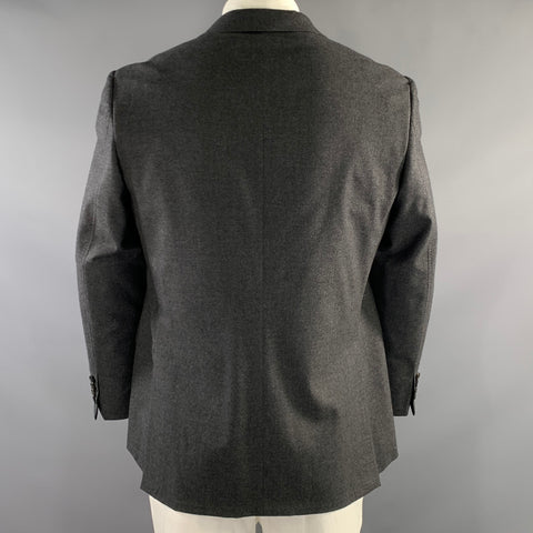 CANALI Chest Size 42 Grey Cashmere Blend Notch Lapel Sport Coat