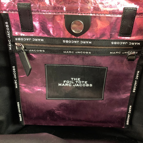 MARC JACOBS SS2019 Pink Black Metallic Tote Bag