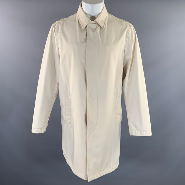 PRADA Chest Size M Size M Cream SGV850 Polyester Trench Trenchcoat
