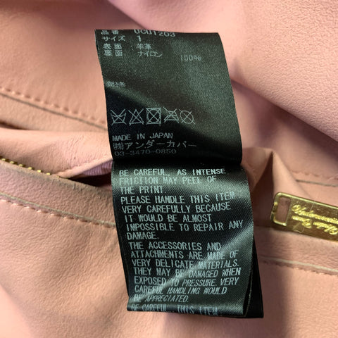 UNDERCOVER Size M Pink Leather Reversible Jacket