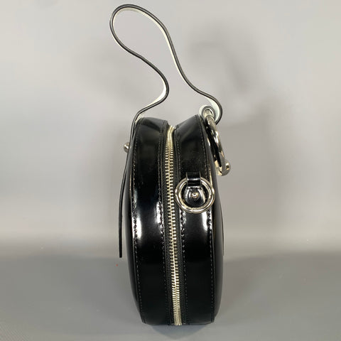 REBECCA MINKOFF SS2019 Black White Leather Clutch Handbag