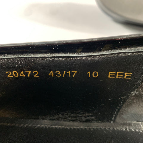 ALLEN EDMONDS Size 10 Black Leather Slip On Loafers