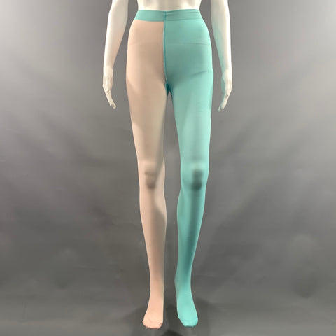 MARC JACOBS Size One Size Teal Pink Polymaide Color Block Leggings