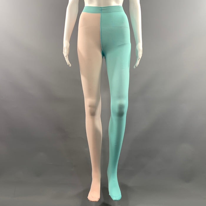 MARC JACOBS Size One Size Teal Pink Polymaide Color Block Leggings