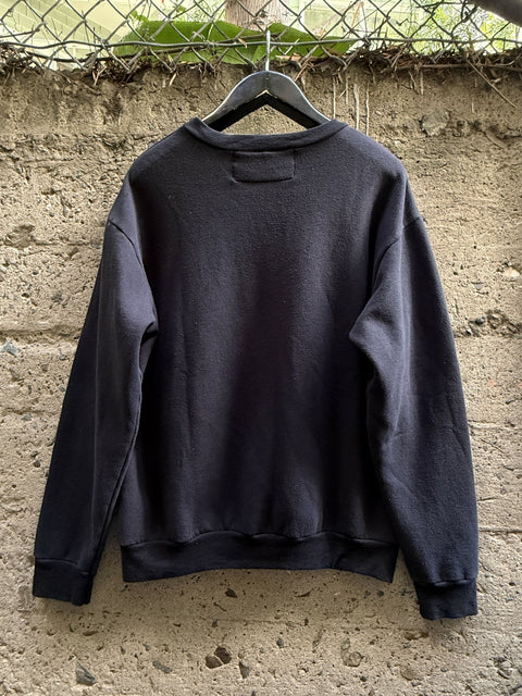 ENFANTS RICHES DEPRIMES L Distressed Cotton Crew Neck Sweatshirt