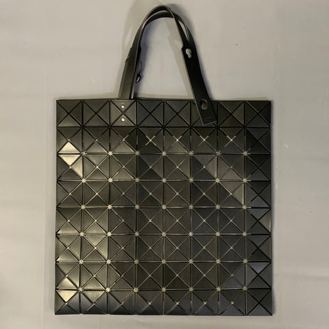 BOA BOA ISSEY MIYAKE Black Triangle Leather Tote Bags