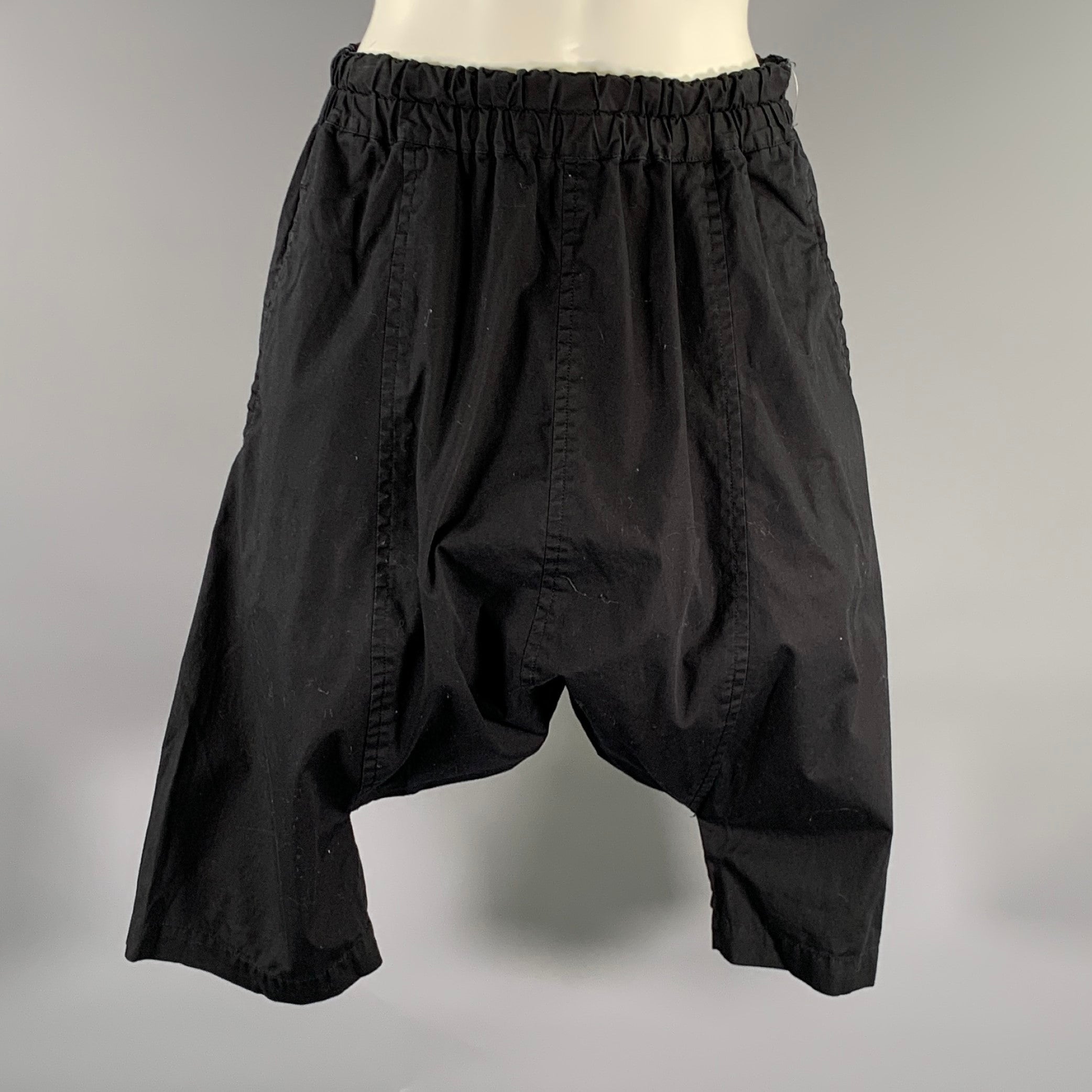 パンツ 2008ss BLACK COMME des GARCONS Shorts XS COMME des GARCONS Size S Black Cotton Drop crotch Shorts – Sui