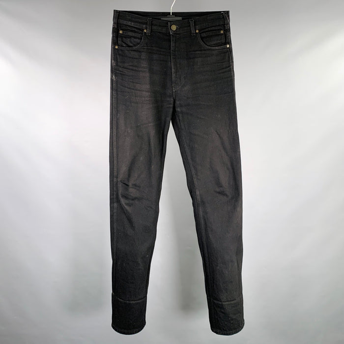 CALVIN KLEIN 205W39NYC Size 30 Black Cotton Slim Jeans