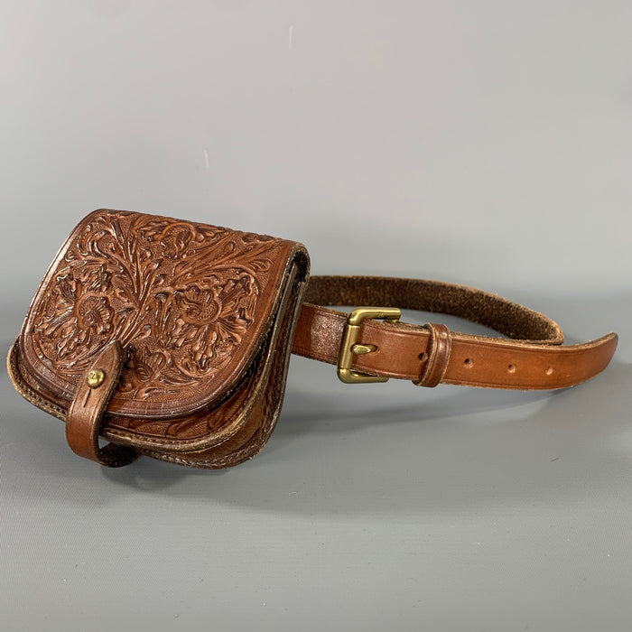 RALPH LAUREN Brown Leather Fanny Pack Bags & Leather Goods
