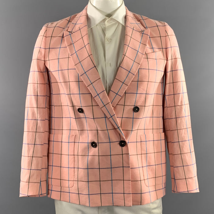 PS by PAUL SMITH Chest Size 34 Pink Blue Green Purple Brown Sport Coat