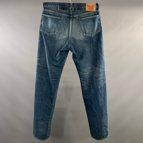 Y's by YOHJI YAMAMOTO Size 36 Blue Cotton Straight leg Jeans
