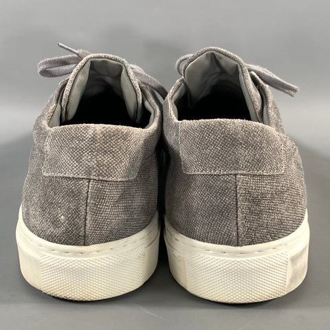 COMMON PROJECTS Size 11 Grey Lace Up Sneakers