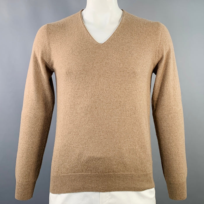 MAISON MARTIN MARGIELA 2012 Size L Camel Cashmere V-Neck Pullover