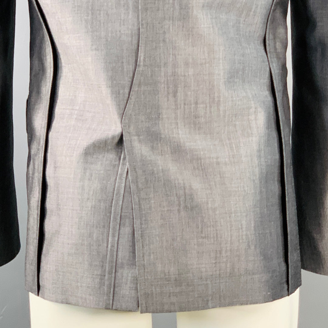 COMME des GARCONS Size M Grey Mohair Wool Notch Lapel Sport Coat