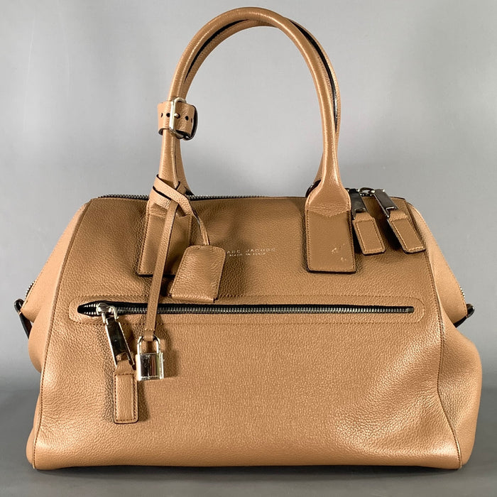 MARC JACOBS Tan Pebble Grain Leather Satchel HandBags