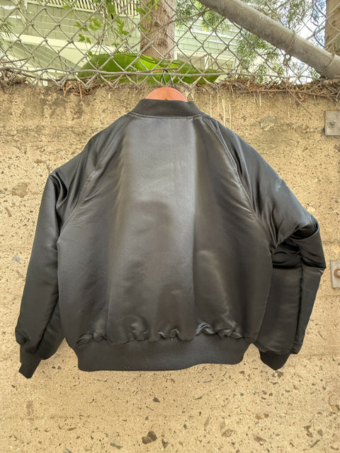 ENFANTS RICHES DEPRIMES ERD SS2017 XL Black Gold Silk Zip Up Jacket