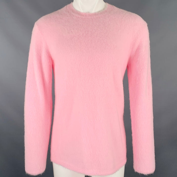 COMME des GARCONS HOMME PLUS 2022 Size M Pink Wool Mohair Crew Neck Sweater