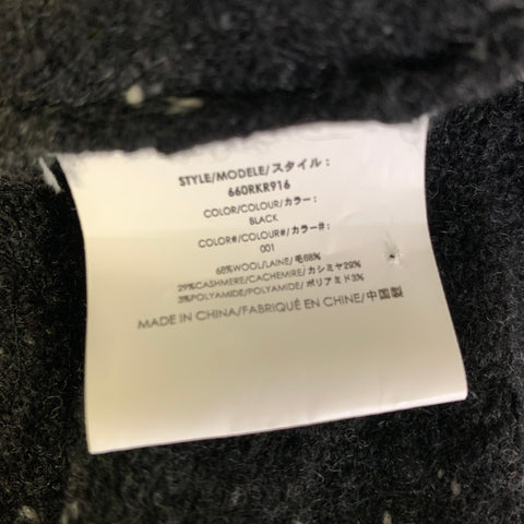 MICHAEL KORS COLLECTION Size L Black Silver Wool Cashmere Sweater