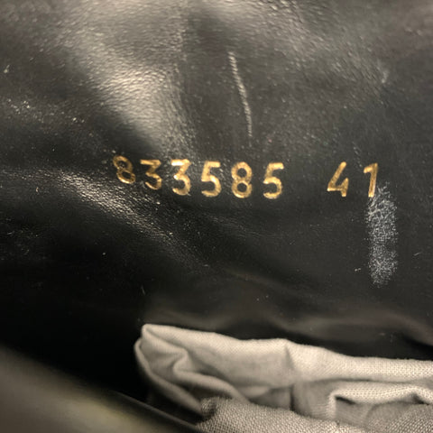 BALENCIAGA Size 8 Black Leather Motorcycle Boots