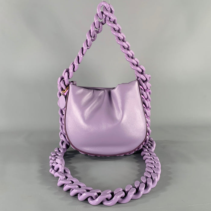 STELLA McCARTNEY Purple Faux Leather Handbag
