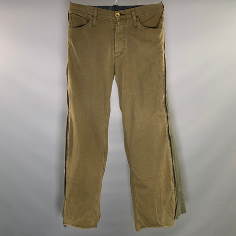 L.G.B Size 29 Green Olive Cotton Wide Leg Casual Pants