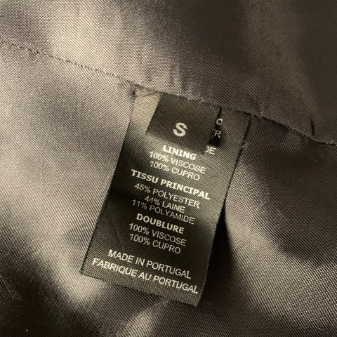 VETEMENTS F/W2017 Size S Grey Blue Polyester & Wool Jacket Blazer