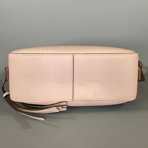 COACH Pink Dust Pink Pebble Grain Leather Shoulder Bag