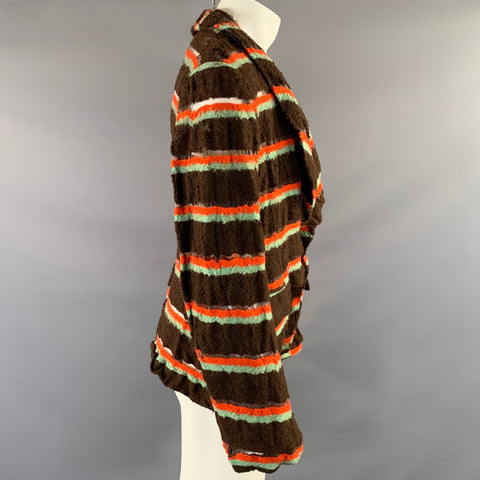 COMME des GARCONS HOMME PLUS AD2004 Size M Brown Orange & Green Streaks Jacket