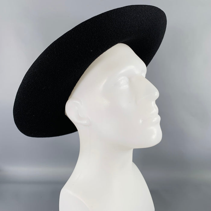 COMME des GARCONS Black Wool Felt Wide Brim Hat
