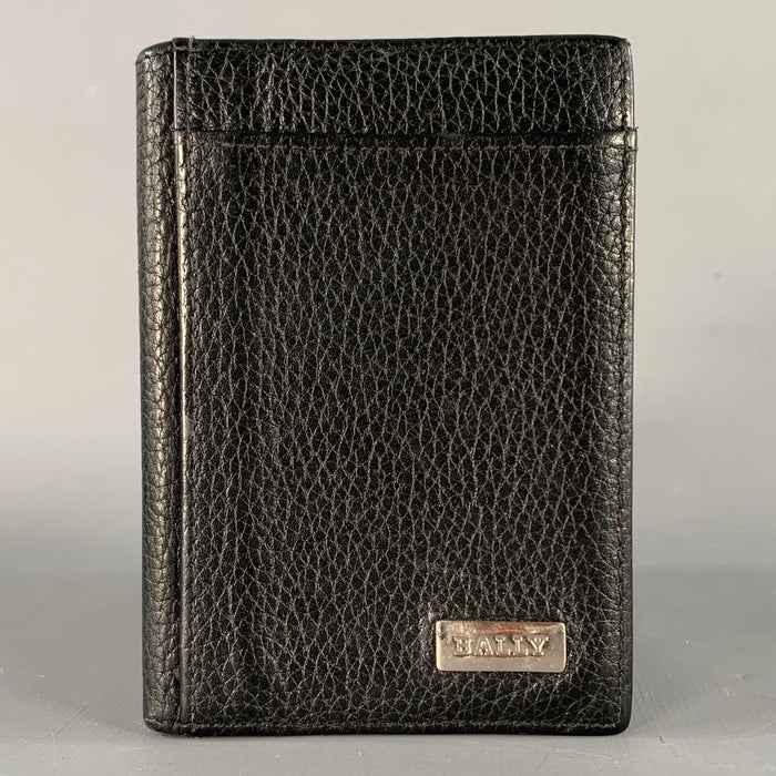BALLY Black Leather Bifold Wallet