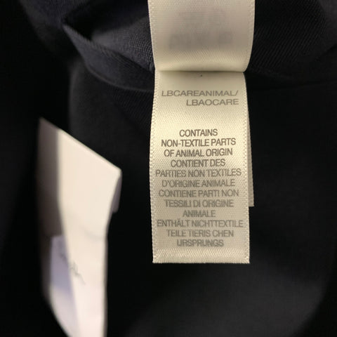 PAUL SMITH Size M Navy Wool & Cotton Overcoat Coat